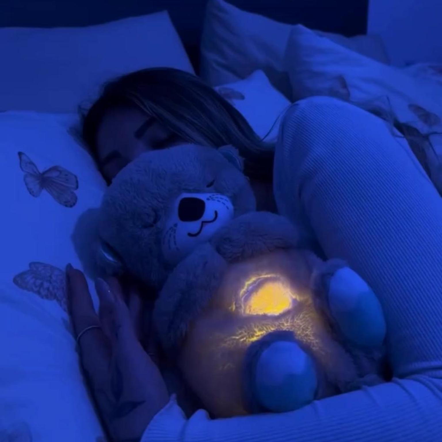 Breathing Teddy Bear with Music, Light and Breathing Motion
